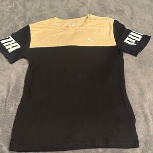 PUMA Men's Beige Short Sleeve Tee